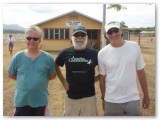 Me, the captain and sandy at Lockhardt River airport